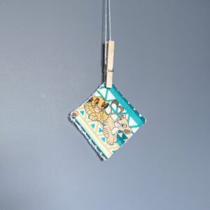 lingettes lavables coton roi lion
