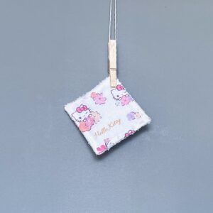 lingettes lavables coton hello kitty