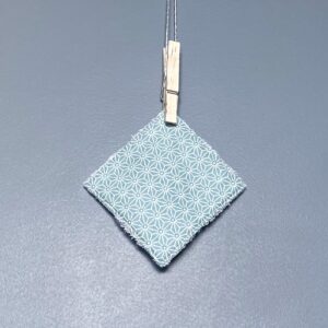 lingettes lavables coton turquoise